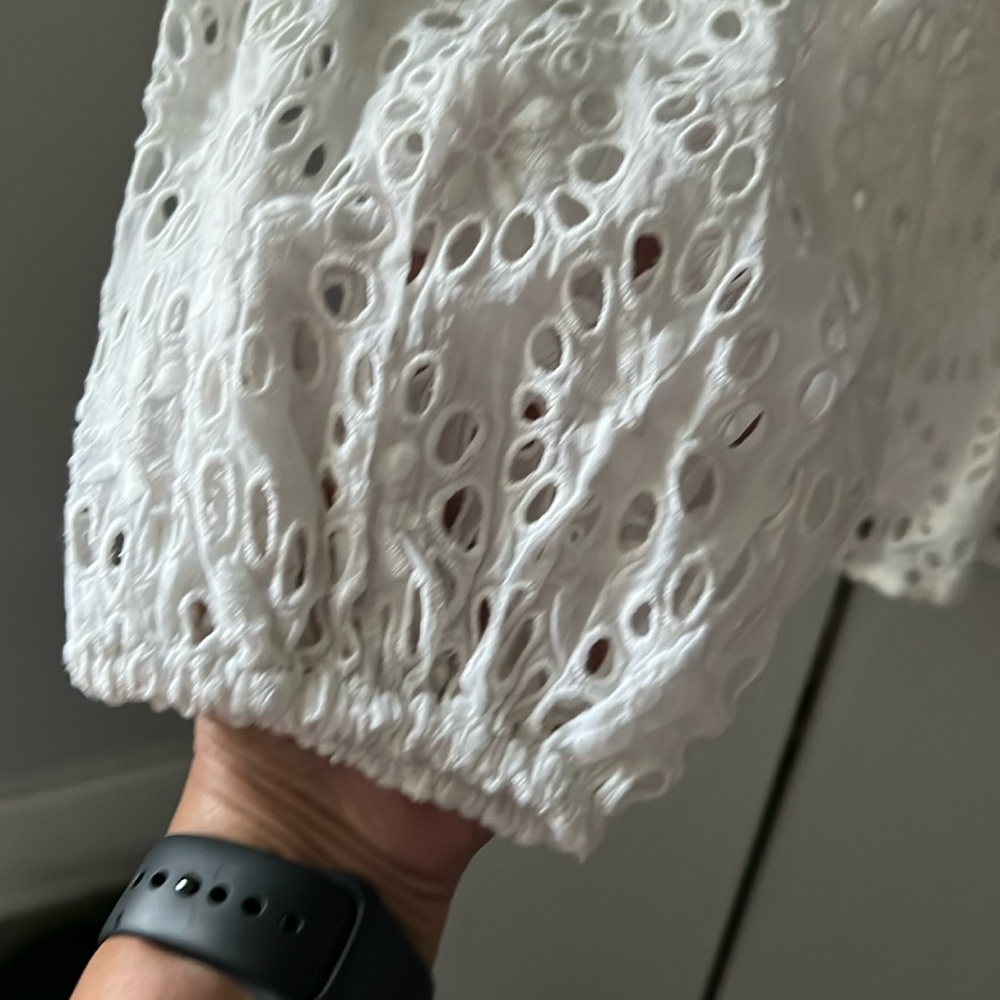 Sail To Sable Embroidered Ruffle Sleeve Top - Picture 3 of 10